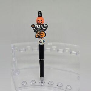 Feliz Lunes Jack Skellington Bling and Beaded Pen - Black Ink